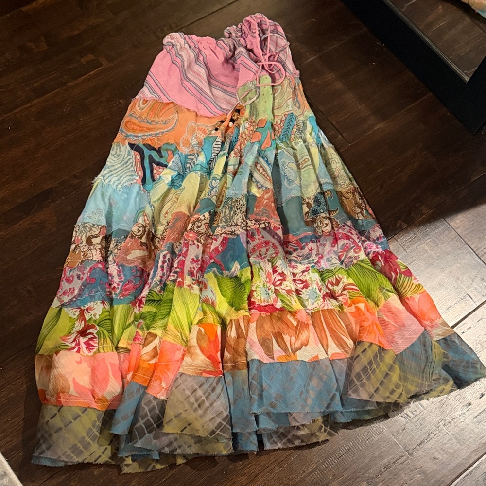 Boston Proper Multicolor Maxi Skirt